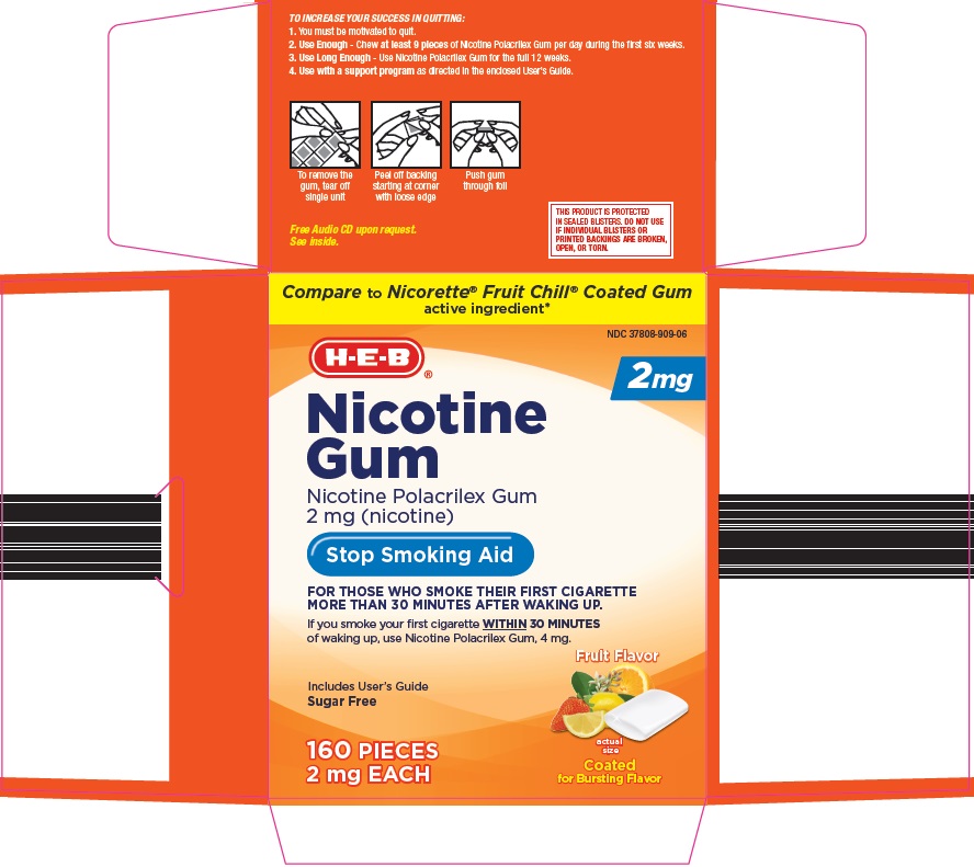 NDC 37808909 Nicotine Gum, Chewing Oral Label Information Details